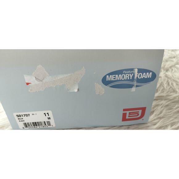 4028)Day Five Baja Black Marled Memory Foam Canvas Casual Slip On Shoes Sz US11 - Picture 9 of 9